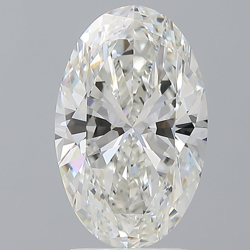3.02 Carat Oval Shaped, Ideal Cut, F Color, VVS2 Clarity, IGI Certified Lab Grown Diamond