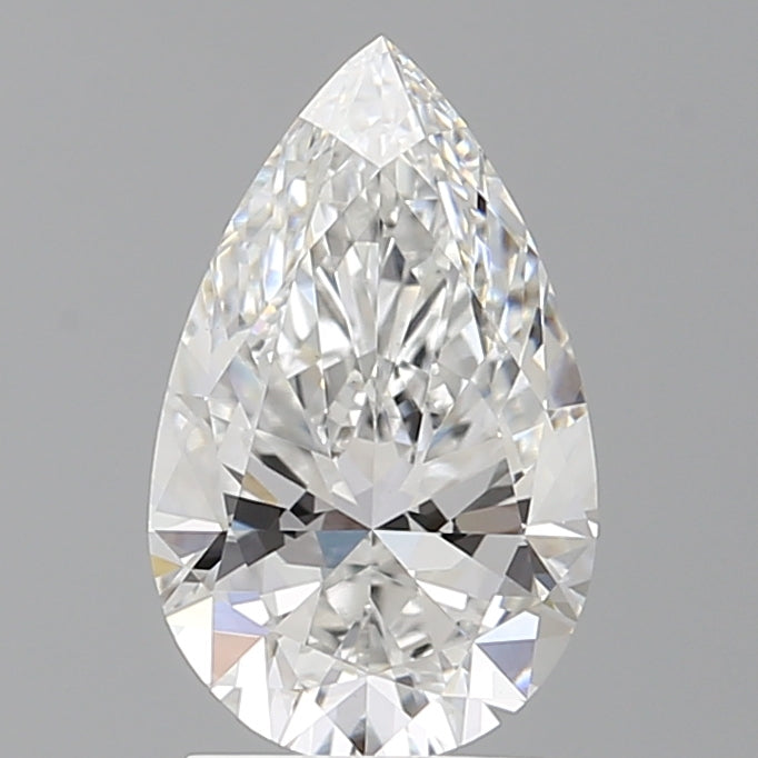 2.09 Carat Pear Shaped, Excellent Cut, E Color, VS1 Clarity, IGI Certified Lab Grown Diamond