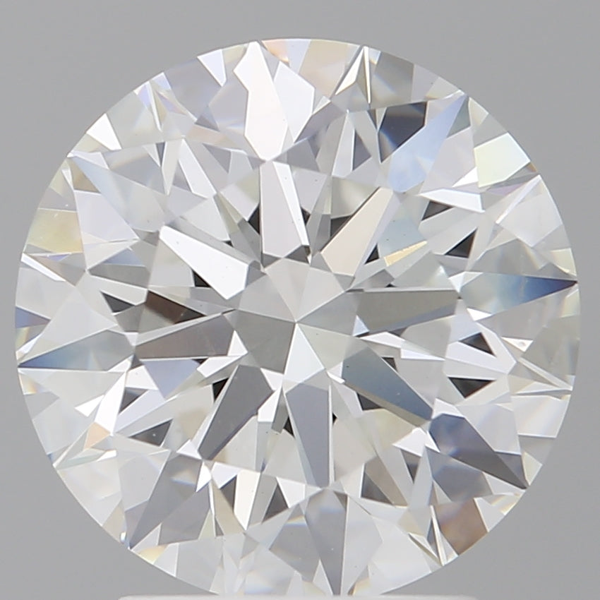 3.04 Carat Round Shaped, Ideal Cut, E Color, VVS2 Clarity, IGI Certified Lab Grown Diamond