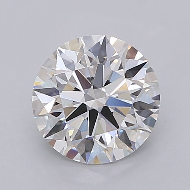 1.53 Carat Round Shaped, Excellent Cut, F Color, VVS2 Clarity, IGI Certified Lab Grown Diamond