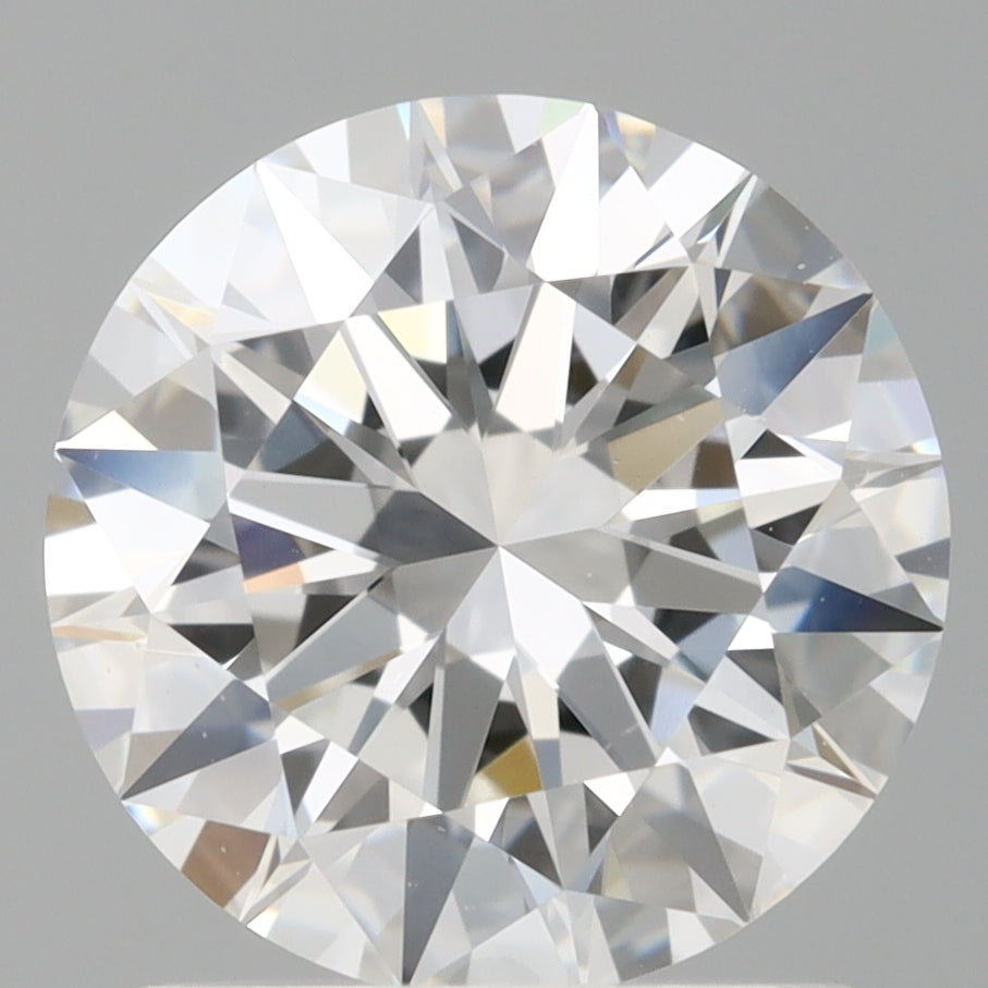 1.52 Carat Round Shaped, Ideal Cut, D Color, VVS2 Clarity, IGI Certified Lab Grown Diamond