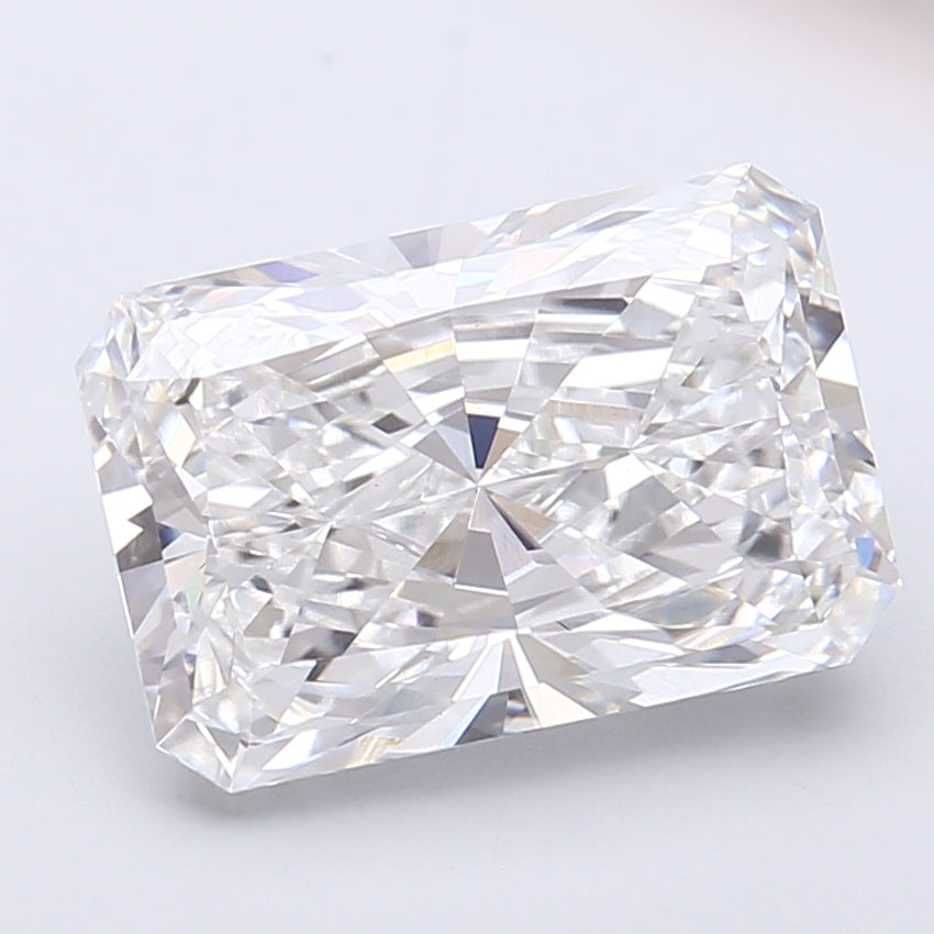 5.10 Carat Radiant Shaped, Very Good Cut, E Color, VVS2 Clarity, IGI Certified Lab Grown Diamond
