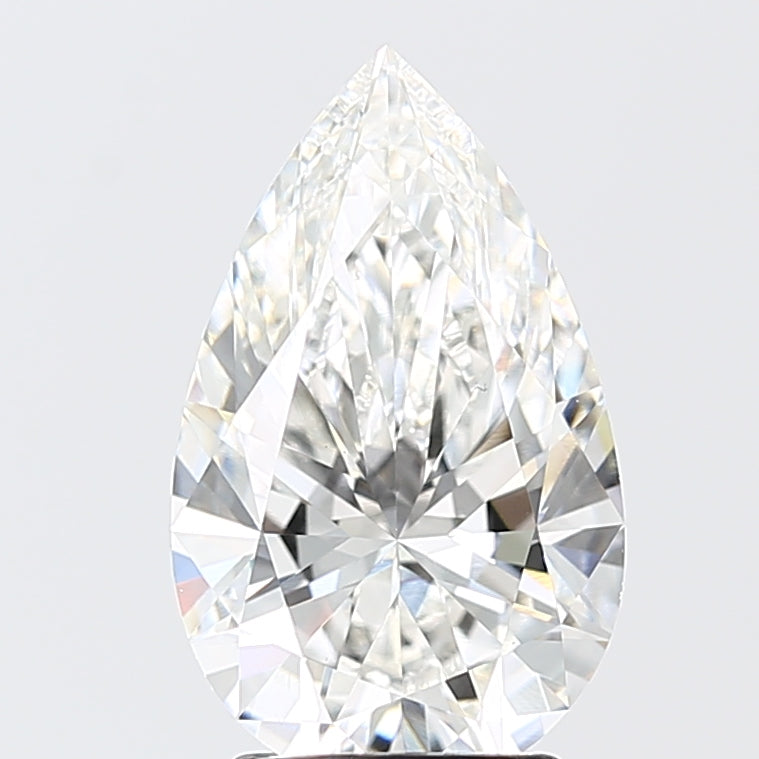 3.03 Carat Pear Shaped, Ideal Cut, E Color, VS1 Clarity, IGI Certified Lab Grown Diamond