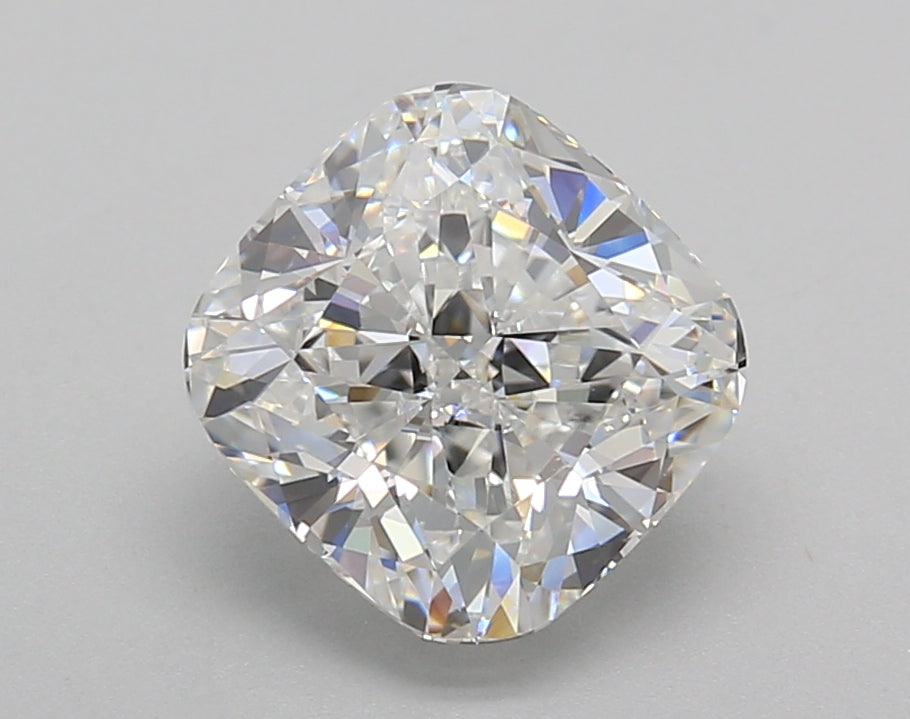 2.63 Carat Cushion Shaped, Excellent Cut, D Color, VVS2 Clarity, IGI Certified Lab Grown Diamond