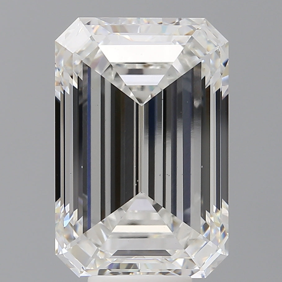 9.57 Carat Emerald Shaped, Ideal Cut, E Color, VS1 Clarity, IGI Certified Lab Grown Diamond