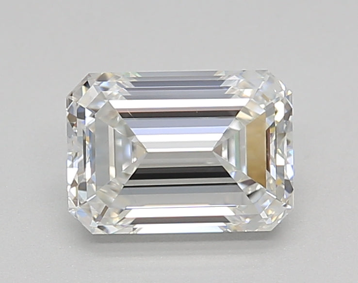 1.21 Carat Emerald Shaped, Ideal Cut, F Color, VS2 Clarity, IGI Certified Lab Grown Diamond