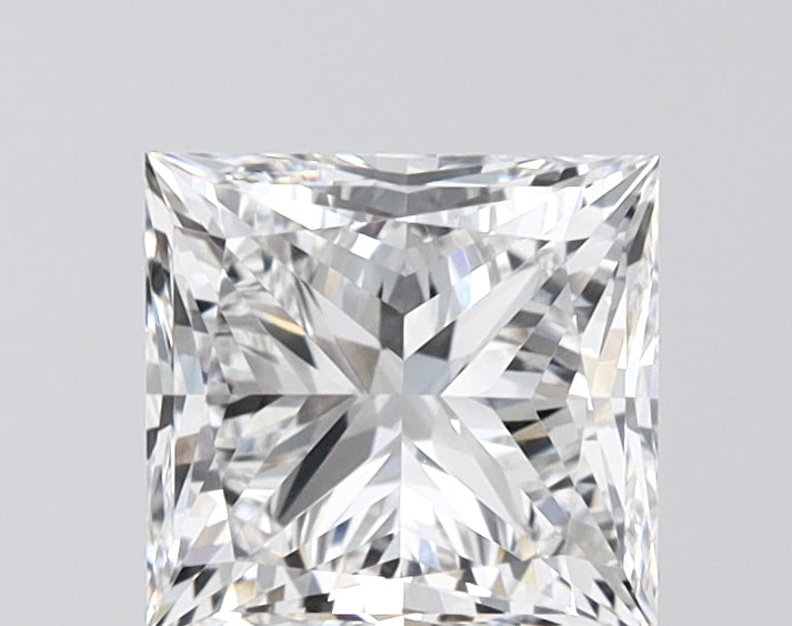 2.01 Carat Princess Shaped, Excellent Cut, D Color, VVS2 Clarity, IGI Certified Lab Grown Diamond