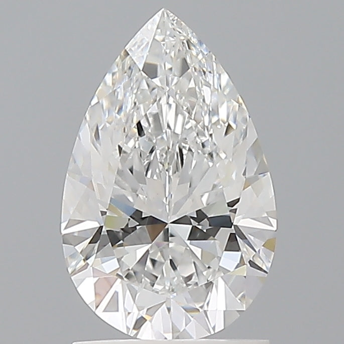 1.60 Carat Pear Shaped, Ideal Cut, E Color, VVS2 Clarity, IGI Certified Lab Grown Diamond