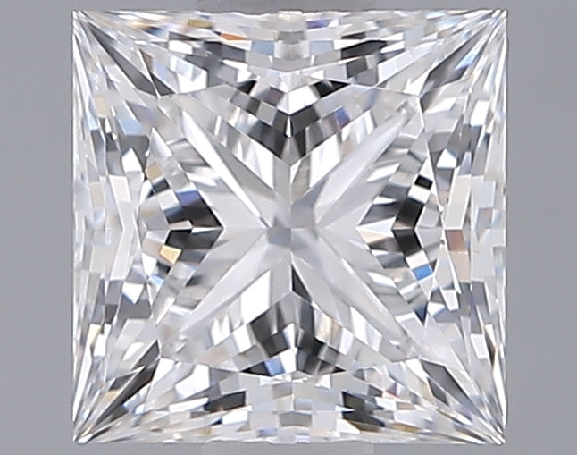 1.34 Carat Princess Shaped, Ideal Cut, E Color, VVS2 Clarity, IGI Certified Lab Grown Diamond