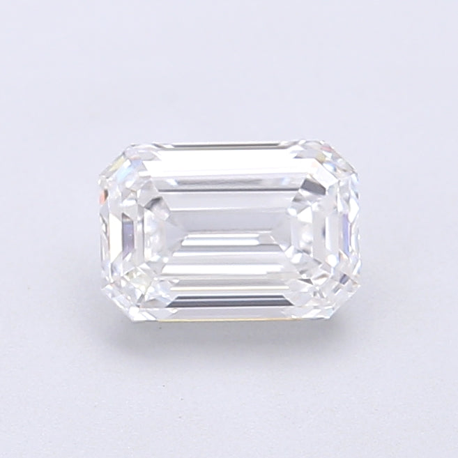 0.91 Carat Emerald Shaped, Very Good Cut, D Color, VVS2 Clarity, IGI Certified Lab Grown Diamond