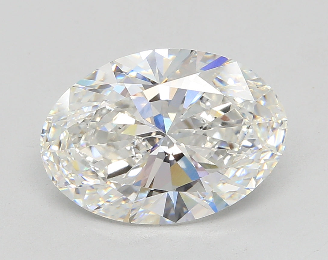 5.02 Carat Oval Shaped, Ideal Cut, F Color, VVS2 Clarity, IGI Certified Lab Grown Diamond