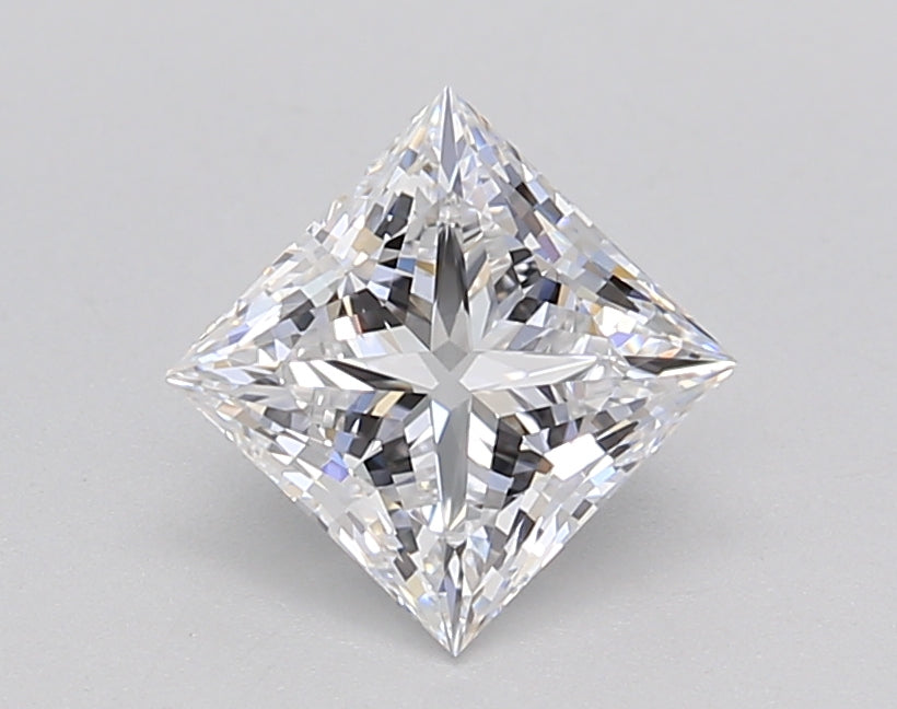 1.10 Carat Princess Shaped, Ideal Cut, D Color, VVS1 Clarity, IGI Certified Lab Grown Diamond