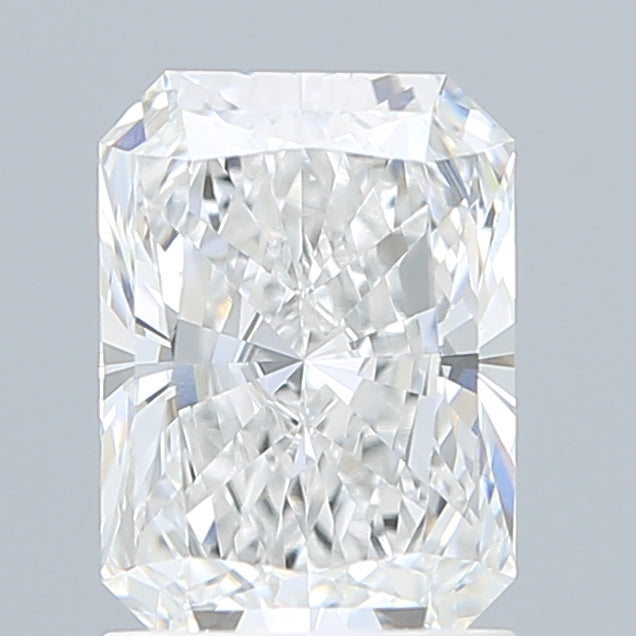 1.53 Carat Radiant Shaped, Ideal Cut, D Color, VVS2 Clarity, IGI Certified Lab Grown Diamond