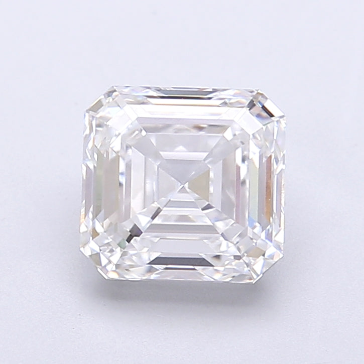 1.98 Carat Asscher Shaped, Very Good Cut, D Color, VVS2 Clarity, IGI Certified Lab Grown Diamond