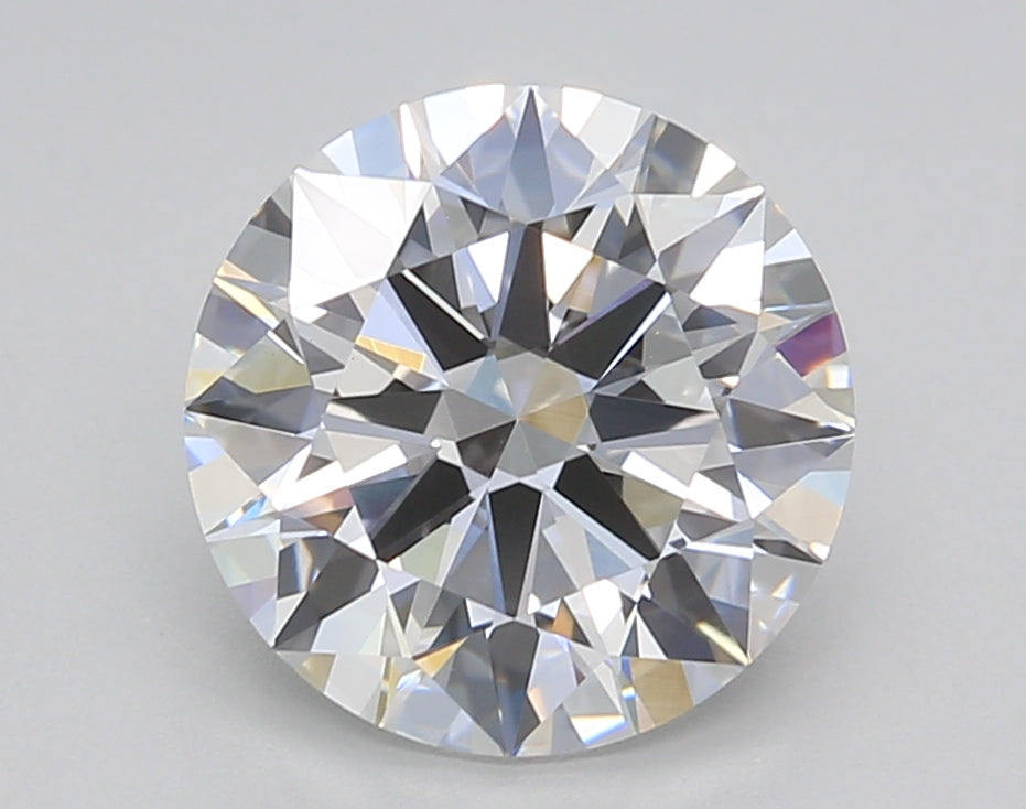 3.02 Carat Round Shaped, Excellent Cut, E Color, VVS2 Clarity, GIA Certified Lab Grown Diamond