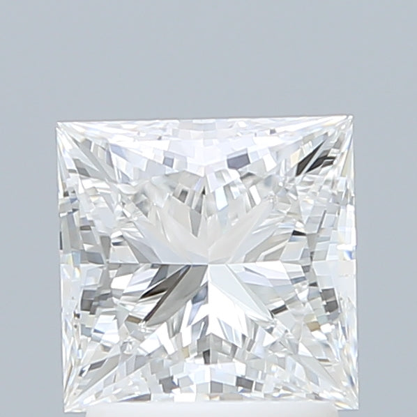 2.06 Carat Princess Shaped, Ideal Cut, E Color, VVS2 Clarity, IGI Certified Lab Grown Diamond