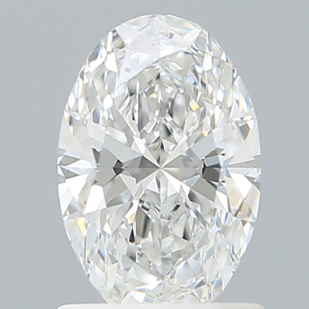 1.10 Carat Oval Shaped, Ideal Cut, E Color, VVS2 Clarity, IGI Certified Lab Grown Diamond