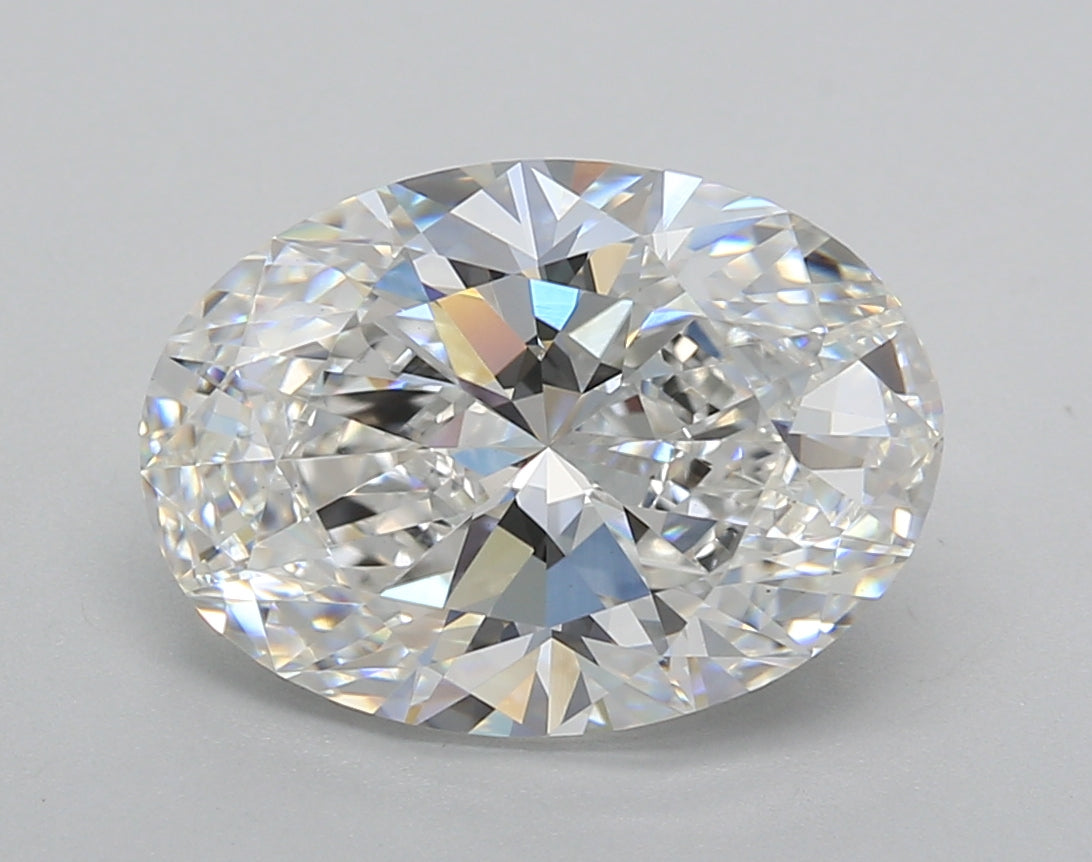 4.02 Carat Oval Shaped, Excellent Cut, E Color, VVS2 Clarity, IGI Certified Lab Grown Diamond