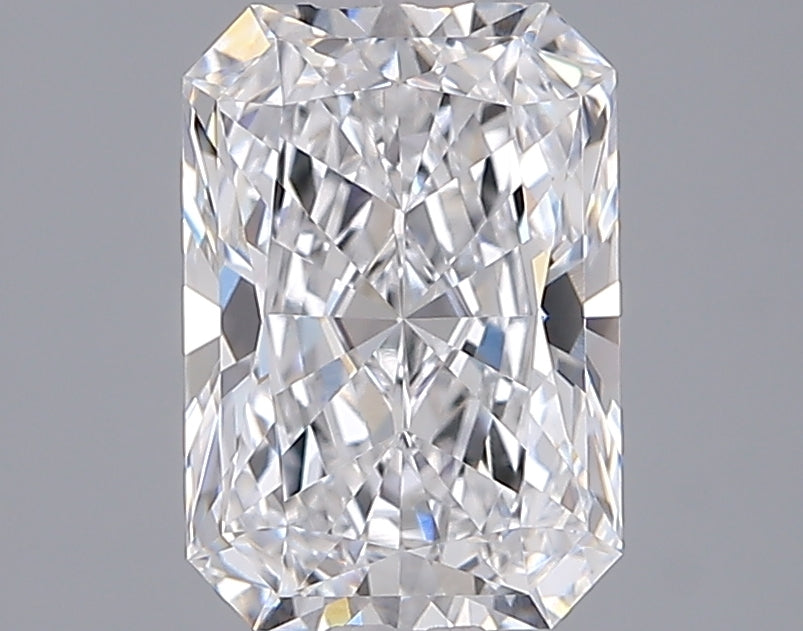 2.04 Carat Radiant Shaped, Ideal Cut, D Color, VVS1 Clarity, IGI Certified Lab Grown Diamond