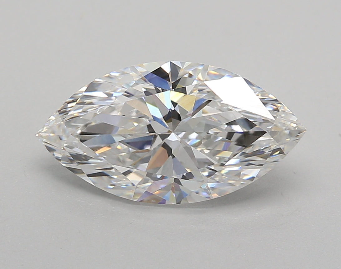 2.58 Carat Marquise Shaped, Very Good Cut, E Color, VVS2 Clarity, IGI Certified Lab Grown Diamond