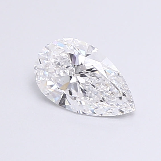 0.60 Carat Pear Shaped, Very Good Cut, D Color, VS1 Clarity, IGI Certified Lab Grown Diamond