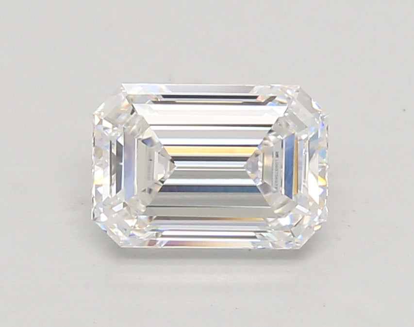1.32 Carat Emerald Shaped, Ideal Cut, D Color, VS1 Clarity, IGI Certified Lab Grown Diamond