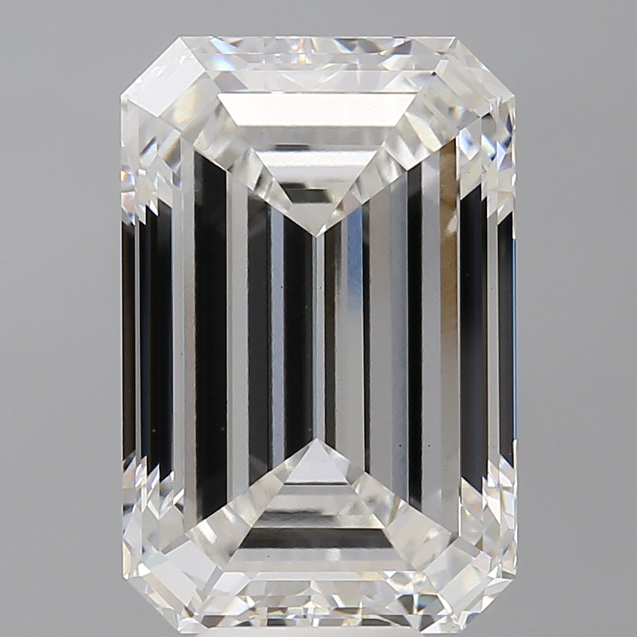 9.54 Carat Emerald Shaped, Excellent Cut, F Color, VVS2 Clarity, IGI Certified Lab Grown Diamond