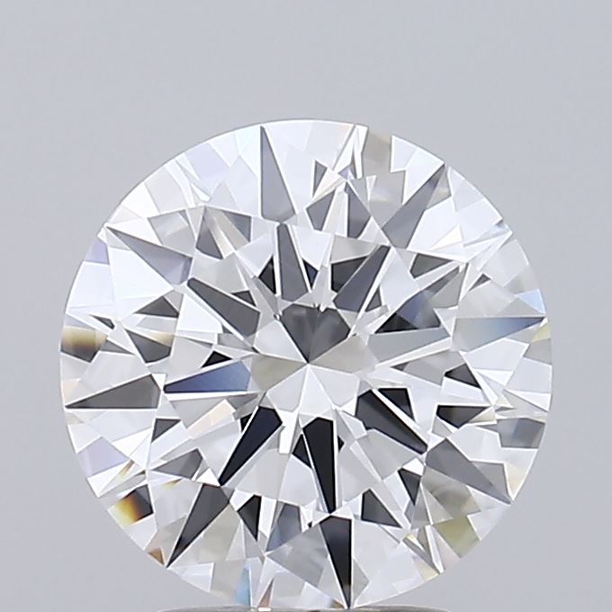 3.15 Carat Round Shaped, Ideal Cut, E Color, VVS2 Clarity, IGI Certified Lab Grown Diamond
