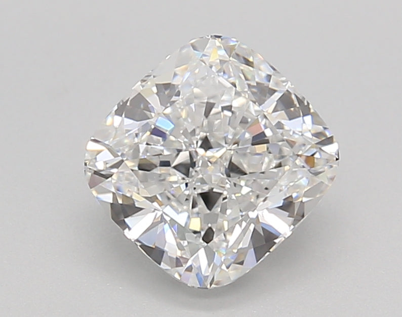 1.54 Carat Cushion Shaped, Ideal Cut, D Color, VVS2 Clarity, IGI Certified Lab Grown Diamond