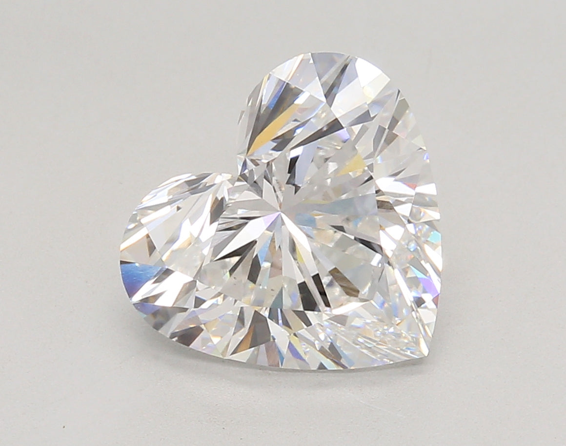 4.09 Carat Heart Shaped, Ideal Cut, D Color, VS1 Clarity, IGI Certified Lab Grown Diamond