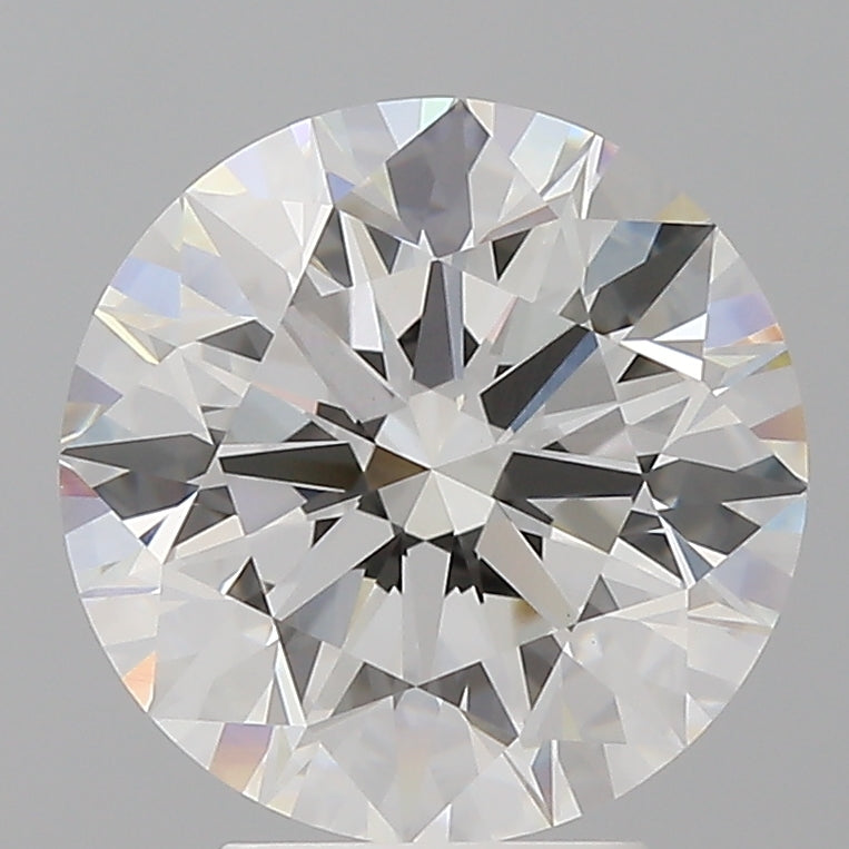 4.09 Carat Round Shaped, Ideal Cut, E Color, VVS2 Clarity, IGI Certified Lab Grown Diamond