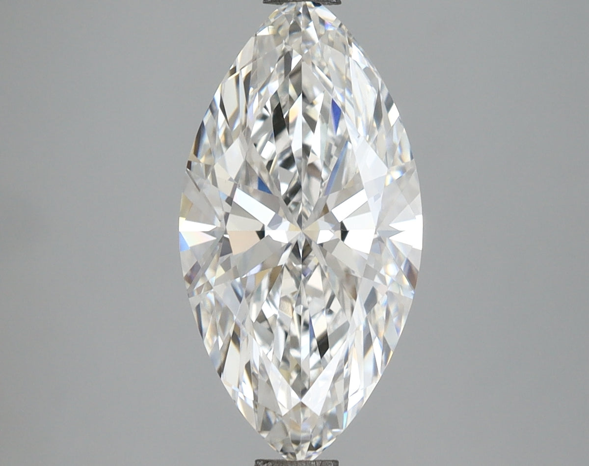 3.03 Carat Marquise Shaped, Ideal Cut, E Color, VVS2 Clarity, IGI Certified Lab Grown Diamond