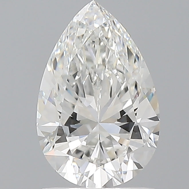 1.54 Carat Pear Shaped, Ideal Cut, E Color, VVS2 Clarity, IGI Certified Lab Grown Diamond