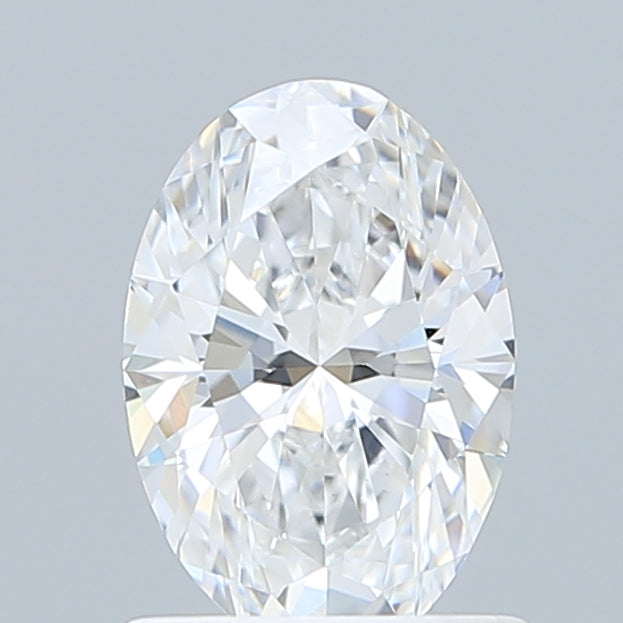 1.05 Carat Oval Shaped, Excellent Cut, D Color, VVS2 Clarity, IGI Certified Lab Grown Diamond