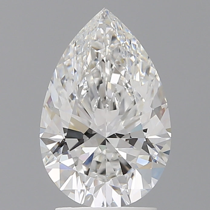 2.59 Carat Pear Shaped, Ideal Cut, E Color, VVS2 Clarity, IGI Certified Lab Grown Diamond