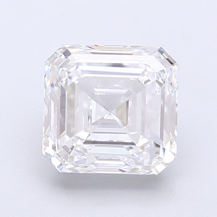 2.71 Carat Asscher Shaped, Very Good Cut, D Color, VS1 Clarity, IGI Certified Lab Grown Diamond