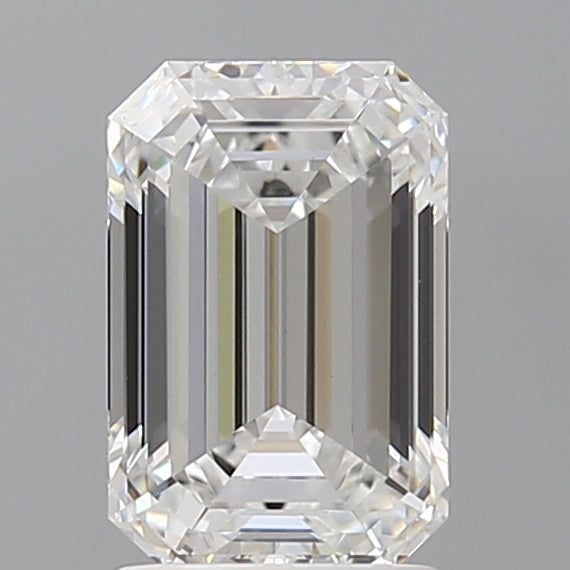 2.10 Carat Emerald Shaped, Ideal Cut, D Color, VVS2 Clarity, IGI Certified Lab Grown Diamond