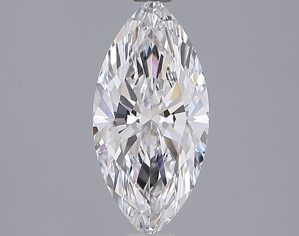 1.51 Carat Marquise Shaped, Ideal Cut, D Color, VVS2 Clarity, IGI Certified Lab Grown Diamond