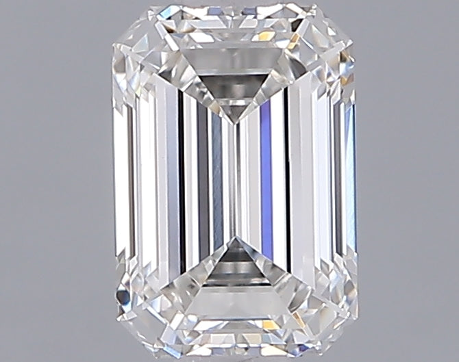 1.29 Carat Emerald Shaped, Ideal Cut, E Color, VVS2 Clarity, IGI Certified Lab Grown Diamond