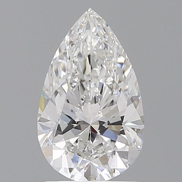 1.59 Carat Pear Shaped, Ideal Cut, D Color, VVS2 Clarity, IGI Certified Lab Grown Diamond