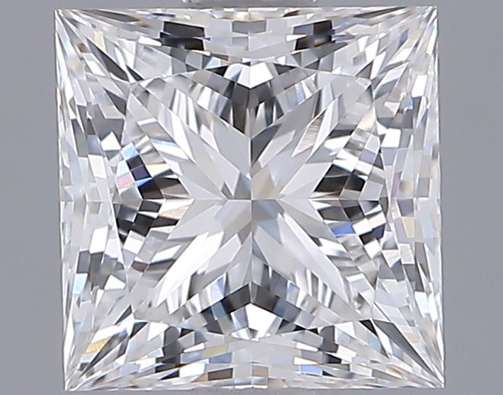 1.87 Carat Princess Shaped, Ideal Cut, D Color, VVS2 Clarity, IGI Certified Lab Grown Diamond