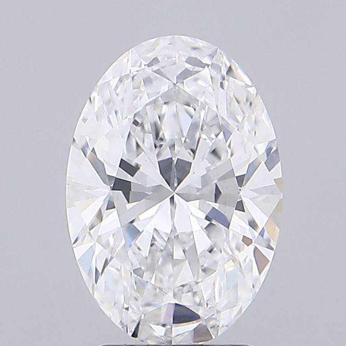 2.70 Carat Oval Shaped, Ideal Cut, D Color, VVS2 Clarity, IGI Certified Lab Grown Diamond