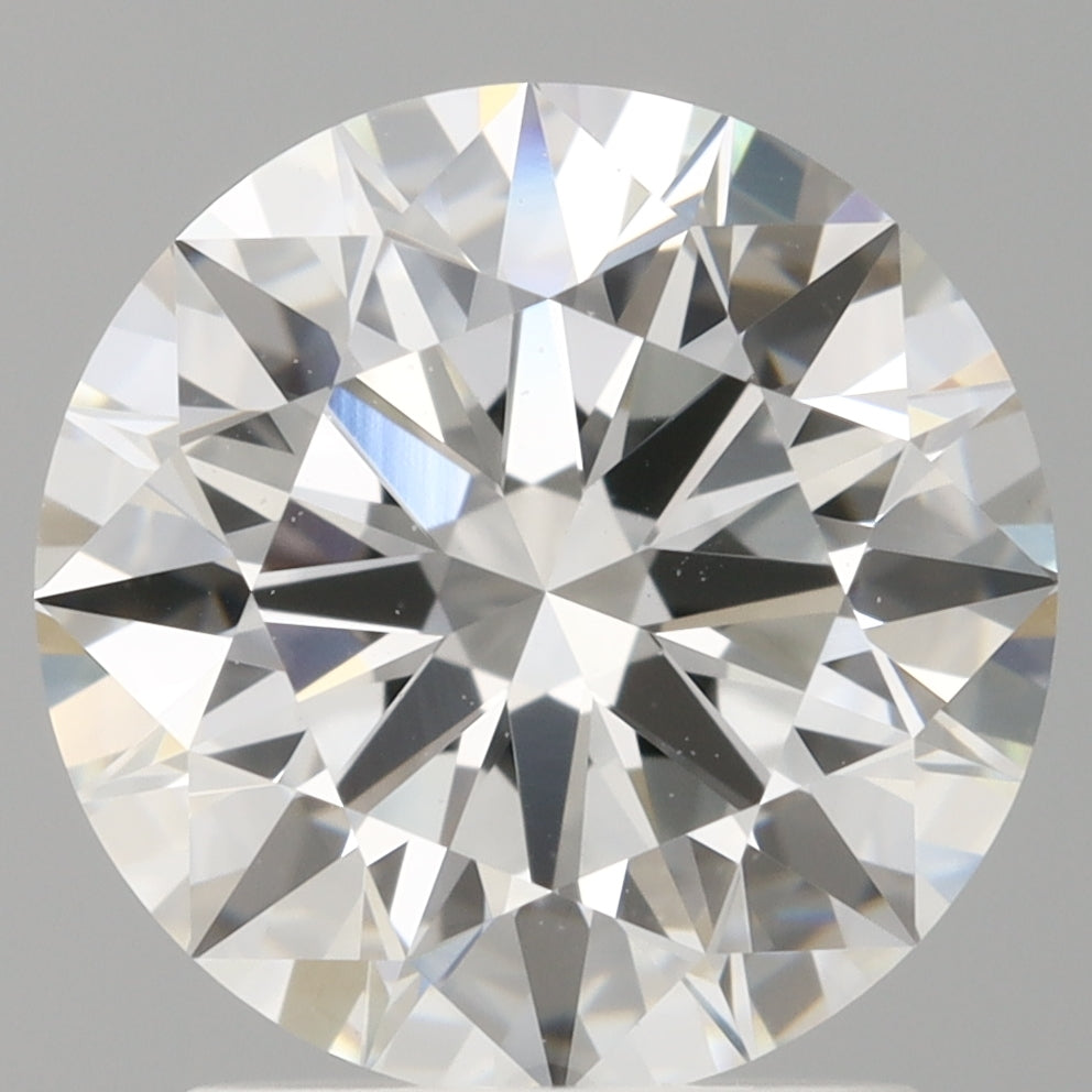 2.10 Carat Round Shaped, Ideal Cut, E Color, VVS2 Clarity, IGI Certified Lab Grown Diamond