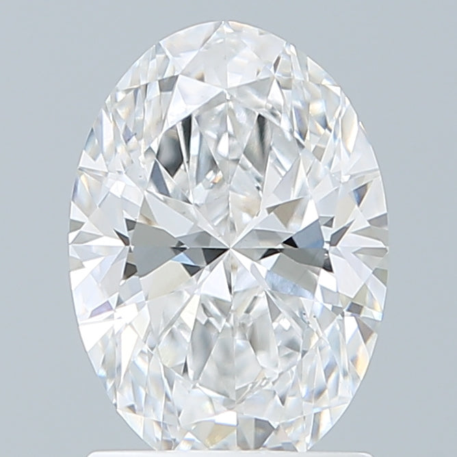 1.56 Carat Oval Shaped, Ideal Cut, D Color, VS1 Clarity, IGI Certified Lab Grown Diamond