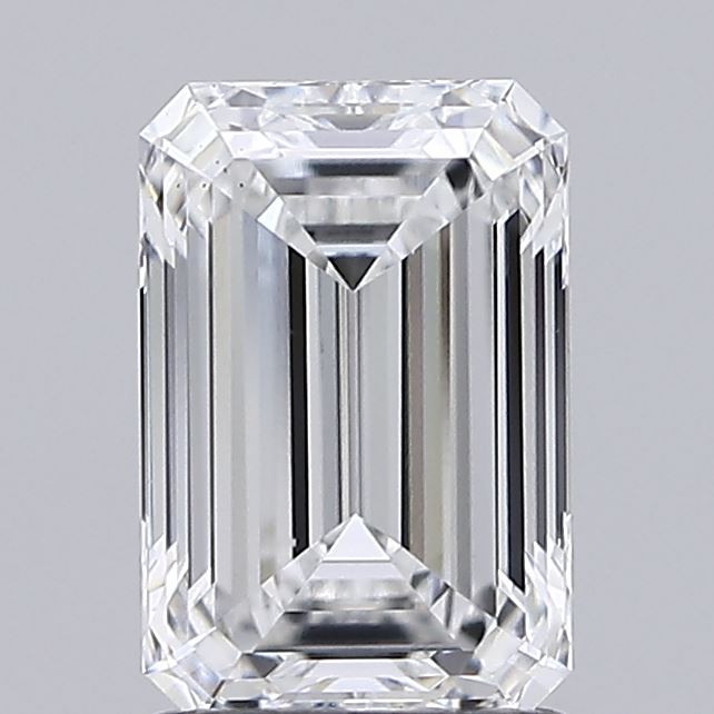 1.40 Carat Emerald Shaped, Ideal Cut, E Color, VS1 Clarity, IGI Certified Lab Grown Diamond