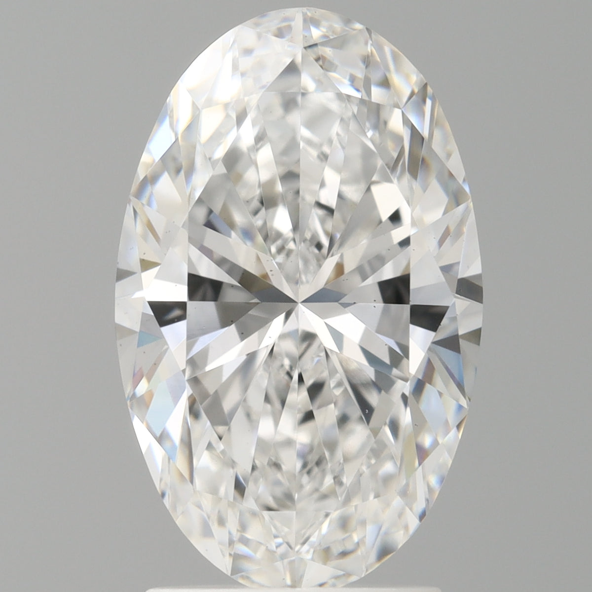 2.57 Carat Oval Shaped, Ideal Cut, D Color, VS1 Clarity, IGI Certified Lab Grown Diamond