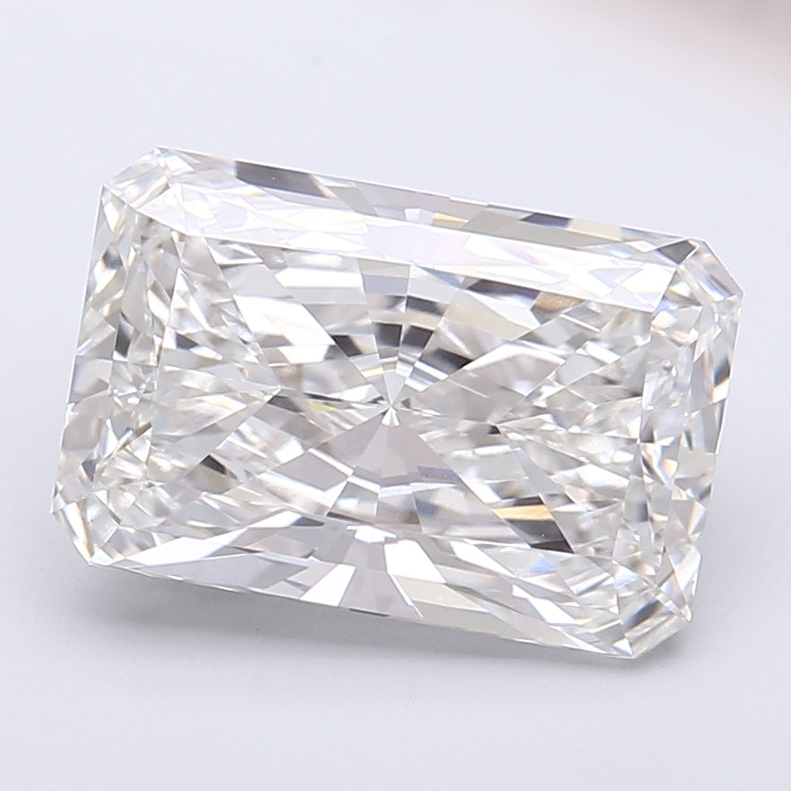 5.19 Carat Radiant Shaped, Very Good Cut, F Color, VVS2 Clarity, IGI Certified Lab Grown Diamond