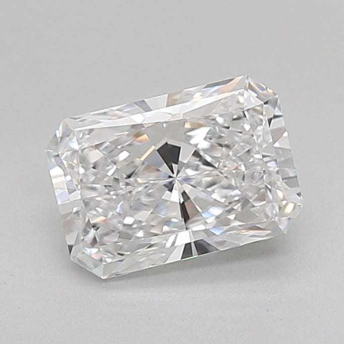 1.60 Carat Radiant Shaped, Excellent Cut, D Color, VVS2 Clarity, IGI Certified Lab Grown Diamond