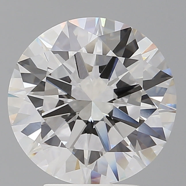4.02 Carat Round Shaped, Excellent Cut, F Color, VVS2 Clarity, IGI Certified Lab Grown Diamond