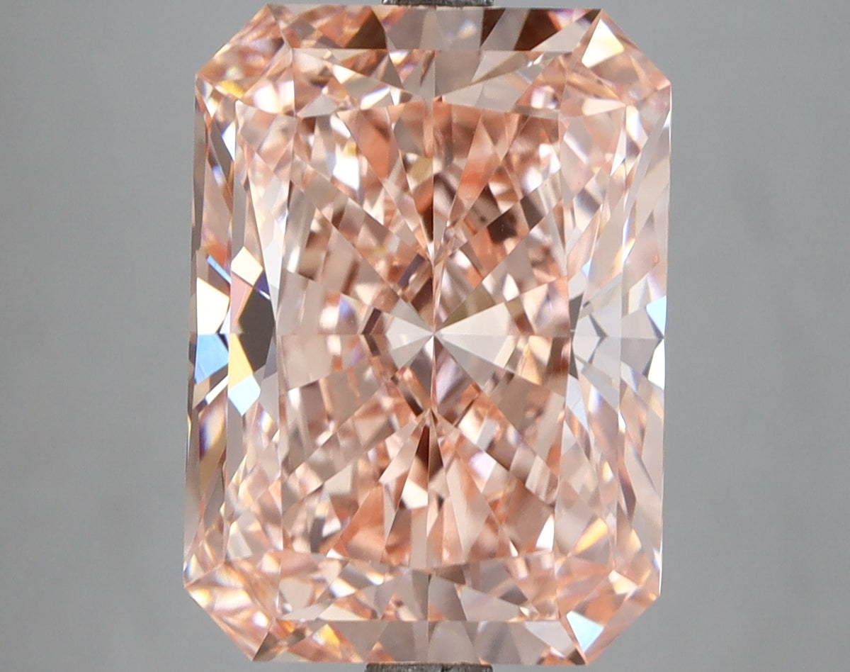 7.37 Carat Radiant Shaped, Ideal Cut, VVS2 Clarity, IGI Certified Lab Grown Diamond